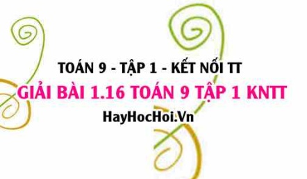 Giải 1.16 Toán 9 tập 1 SGK Kết nối tri thức